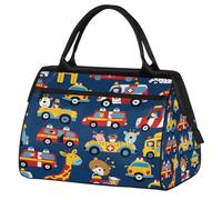 Mexpekil Borsone da viaggio impermeabile borsa da palestra Carry On Weekend Borse per la notte Grande bagaglio a mano borse per donne uomini bambini, Istruzione Giraffa Auto