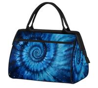 Mexpekil Borsone da viaggio impermeabile borsa da palestra Carry On Weekend Borse per la notte Grande bagaglio a mano borse per donne uomini bambini, Blu Tie Dye