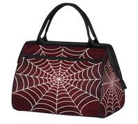 Mexpekil Borsone da viaggio impermeabile borsa da palestra Carry On Weekend Borse per la notte Grande bagaglio a mano borse per donne uomini bambini, Spider Web