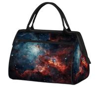 Mexpekil Borsone da viaggio impermeabile borsa da palestra Carry On Weekend Borse per la notte Grande bagaglio a mano borse per donne uomini bambini, Nuvola spaziale