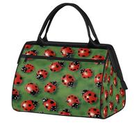 Mexpekil Borsone da viaggio impermeabile borsa da palestra Carry On Weekend Borse per la notte Grande bagaglio a mano borse per donne uomini bambini, Coccinelle Cartoon