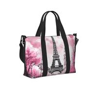 Mexpekil Borsone da viaggio impermeabile borsa sportiva da palestra grande weekend borse da notte per donne uomini pieghevole bagaglio a mano borse tote per volo, Parigi Torre Eiffel Rosa, Taglia
