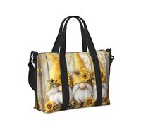 Mexpekil Borsone da viaggio impermeabile borsa sportiva da palestra grande weekend borse da notte per donne uomini pieghevole bagaglio a mano borse tote per volo, Tre gnomi gialli in legno, Taglia