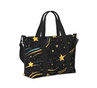 Mexpekil Borsone da viaggio impermeabile borsa sportiva da palestra grande weekend borse da notte per donne uomini pieghevole bagaglio a mano borse tote per volo, Stelle con motivo cielo stellato