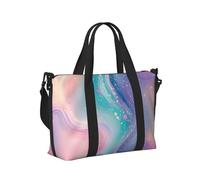 Mexpekil Borsone da viaggio impermeabile borsa sportiva da palestra grande weekend borse da notte per donne uomini pieghevole bagaglio a mano borse tote per volo, Glitter Astratto Rosa Blu, Taglia