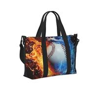 Mexpekil Borsone da viaggio, impermeabile, per sport, palestra, grande, per il fine settimana, per donne, uomini, bagaglio a mano, Baseball Volare, Taglia unica