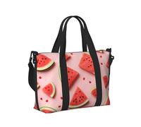 Mexpekil Borsone da viaggio, impermeabile, per sport, palestra, grande, per il fine settimana, per donne, uomini, bagaglio a mano, Frutta Anguria, Taglia unica