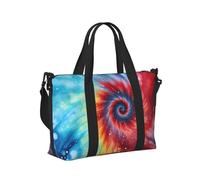 Mexpekil Borsone da viaggio, impermeabile, per sport, palestra, grande, per il fine settimana, per donne, uomini, bagaglio a mano, Cerchio Tie-Dye, Taglia unica