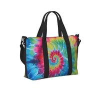 Mexpekil Borsone da viaggio, impermeabile, per sport, palestra, grande, per il fine settimana, per donne, uomini, bagaglio a mano, Tie-dye Arte, Taglia unica