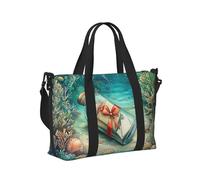 Mexpekil Borsone da viaggio, impermeabile, per sport, palestra, grande, per il fine settimana, per donne, uomini, bagaglio a mano, Scena Subacquea, Taglia unica