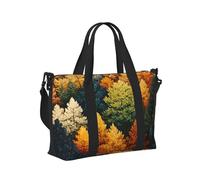 Mexpekil Borsone da viaggio, impermeabile, per sport, palestra, grande, per il fine settimana, per donne, uomini, bagaglio a mano, Paesaggio della foresta autunnale, Taglia unica