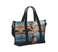 Mexpekil Borsone da viaggio, impermeabile, per sport, palestra, grande, per il fine settimana, per donne, uomini, bagaglio a mano, Leone Cool, Taglia unica