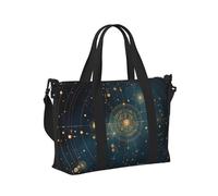 Mexpekil Borsone da viaggio, impermeabile, per sport, palestra, grande, per il fine settimana, per donne, uomini, bagaglio a mano, Galaxy Spazio Pianeta, Taglia unica