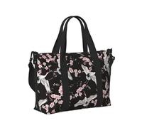 Mexpekil Borsone da viaggio, impermeabile, per sport, palestra, grande, per il fine settimana, per donne, uomini, bagaglio a mano, Fiore Di Ciliegio, Taglia unica