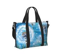 Mexpekil Borsone da viaggio, impermeabile, per sport, palestra, grande, per il fine settimana, per donne, uomini, bagaglio a mano, Tarassaco Pianta, Taglia unica