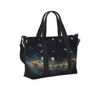 Mexpekil Borsone da viaggio, impermeabile, per sport, palestra, grande, per il fine settimana, per la notte, bagaglio a mano, borse per il volo, Pianeta dell'universo del cielo stellato, Taglia unica