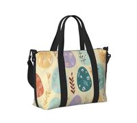 Mexpekil Borsone da viaggio, impermeabile, per sport, palestra, grande, per il fine settimana, per la notte, per donne e uomini, pieghevole, Uova di piante di Pasqua, taglia unica