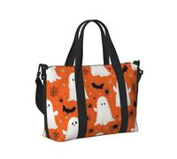 Mexpekil Borsone da viaggio, impermeabile, per sport, palestra, grande, per il fine settimana, per la notte, per donne e uomini, pieghevole, Pipistrelli fantasma carini, taglia unica