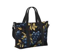 Mexpekil Borsone da viaggio, impermeabile, per sport, palestra, grande, per il fine settimana, per la notte, bagaglio a mano, borse per il volo, Frutta Uva Viola, Taglia unica