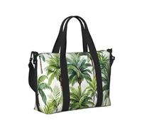 Mexpekil Borsone da viaggio, impermeabile, per sport, palestra, grande, per il fine settimana, per la notte, per donne e uomini, pieghevole, Estate tropicale dell'albero di cocco, taglia unica