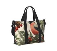 Mexpekil Borsone da viaggio, impermeabile, per sport, palestra, grande, per il fine settimana, per la notte, per donne e uomini, pieghevole, Uccelli sul ramo della pianta, taglia unica