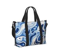 Mexpekil Borsone da viaggio, impermeabile, per sport, palestra, grande, per il fine settimana, per la notte, bagaglio a mano, borse per il volo, Marmo Astratto Inchiostro, Taglia unica