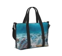 Mexpekil Borsone da viaggio, impermeabile, per sport, palestra, grande, per il fine settimana, per la notte, per donne e uomini, pieghevole, Conchiglie di stelle marine sottomarine, taglia unica