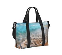 Mexpekil Borsone da viaggio, impermeabile, per sport, palestra, grande, per il fine settimana, per la notte, per donne e uomini, pieghevole, Ocean Beach Estate, taglia unica