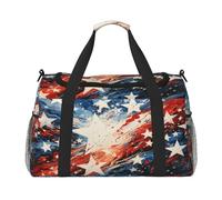 Mexpekil Borsone da viaggio Independense Day Star USA Flag Carry On Tote Bags per donne uomini borsa sportiva da palestra leggera borsa da weekend borsa da notte con tracolla, Multi, Taglia unica