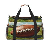 Mexpekil Borsone da viaggio Primavera Prato Americano Football Carry On Tote Borse per Donne Uomini Sport Palestra Duffel Leggero Weekender Pernottamento Borsa con Tracolla, Multi, Taglia unica