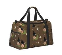 Mexpekil Borsone grande da portare a mano, impermeabile, borsa da weekender, pieghevole, per viaggi, sport, danza, Cartone animato lumache, One Size, Classico