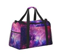 Mexpekil Borsone grande da portare a mano, impermeabile, per weekender, pieghevole, per viaggi, sport, palestra, danza, Cielo Galaxy Stella, Taglia unica