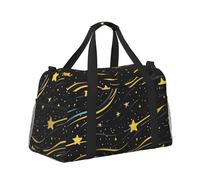 Mexpekil Borsone grande da portare a mano, impermeabile, per weekender, pieghevole, per viaggi, sport, palestra, danza, Stelle con motivo cielo stellato, Taglia unica