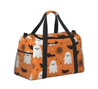 Mexpekil Borsone grande da portare a mano, impermeabile, per weekender, pieghevole, per viaggi, sport, palestra, danza, Spiriti, pipistrelli, ragno, taglia unica