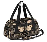 Mexpekil Borsone vintage gotico floreale luna farfalla bambini ragazzi ragazze ragazzi ragazzi viaggio sport borsone borsone borsone da notte weekender borsa da ballo