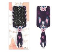 Mexpekil Bulldog francese stampa zampa di cane spazzola districante spazzola per capelli asciutti bagnati spazzole massaggio cuscino d'aria pettine per ID ragazze donne uomini