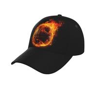 Mexpekil Cappello da baseball da basket antincendio per uomo e donna, modello palla sportiva, cappello da sole regolabile, cappello estivo protezione per sport all'aria aperta corsa