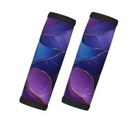 Mexpekil Confezione da 2 custodie per bagagli in neoprene con inchiostro puprle Ink Marble, accessori universali per valigie da viaggio, antiscivolo, per valigie, borse, maniglie delle porte