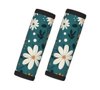 Mexpekil Confezione da 2 custodie per bagagli in neoprene con margherite blu floreali, universali, accessori per valigie da viaggio, antiscivolo, per valigie, borse, maniglie delle porte