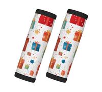 Mexpekil Confezione da 2 custodie per bagagli, regali di Natale, in neoprene, universali, per valigie da viaggio, antiscivolo, per valigie, borse, maniglie delle porte