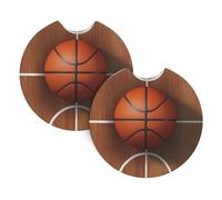 Mexpekil Confezione da 2 sottobicchieri per auto per portabicchieri con base in gomma antiscivolo campo da basket assorbenti per bevande, accessori universali per auto per donne e uomini