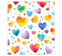 Mexpekil Copertura magnetica per lavastoviglie, 53,3 x 66 cm, motivo a cuore acquerello, impermeabile, decorativo, adesivo per lavastoviglie, per elettrodomestici da cucina