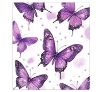 Mexpekil Copertura magnetica per lavastoviglie, 53,3 x 66 cm, motivo: farfalle viola, impermeabile, decorativo, adesivo per lavastoviglie per elettrodomestici da cucina