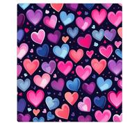 Mexpekil Copertura magnetica per lavastoviglie a forma di cuore colorato, 53,3 x 66 cm, impermeabile, decorativa, magnetica, per la decorazione di elettrodomestici da cucina