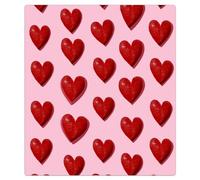 Mexpekil Copertura magnetica per lavastoviglie a forma di cuore rosso, 53,3 x 66 cm, impermeabile, decorativa, magnetica, per elettrodomestici da cucina