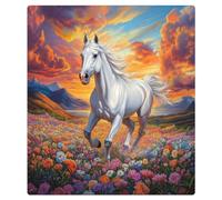 Mexpekil Copertura magnetica per lavastoviglie con fiori bianchi che corrono 53,3 x 66 cm, impermeabile, decorativo, adesivo per lavastoviglie per elettrodomestici da cucina