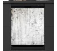 Mexpekil Copertura magnetica per lavastoviglie con texture in legno retrò da spiaggia, 58,4 x 66 cm, decorazione impermeabile per lavastoviglie, adesivo magnetico per elettrodomestici da cucina