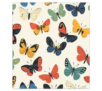 Mexpekil Copertura magnetica per lavastoviglie, decorativa, con farfalle colorate, impermeabile, per lavastoviglie, frigorifero, decorazione per la casa, la cucina, 53,3 x 66 cm