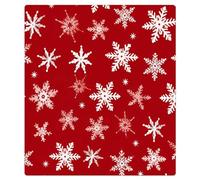 Mexpekil Copertura magnetica per lavastoviglie per porta anteriore, pannello decorativo riutilizzabile per lavastoviglie, frigorifero, 53 x 66 cm, fiocchi di neve bianchi natalizi