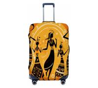 Mexpekil Copertura per bagagli con donne africane che ballano, adatta per valigie da 45,7-53,3 cm, custodia per trolley da viaggio, antigraffio, antipolvere, elastica, protezione per bagagli per